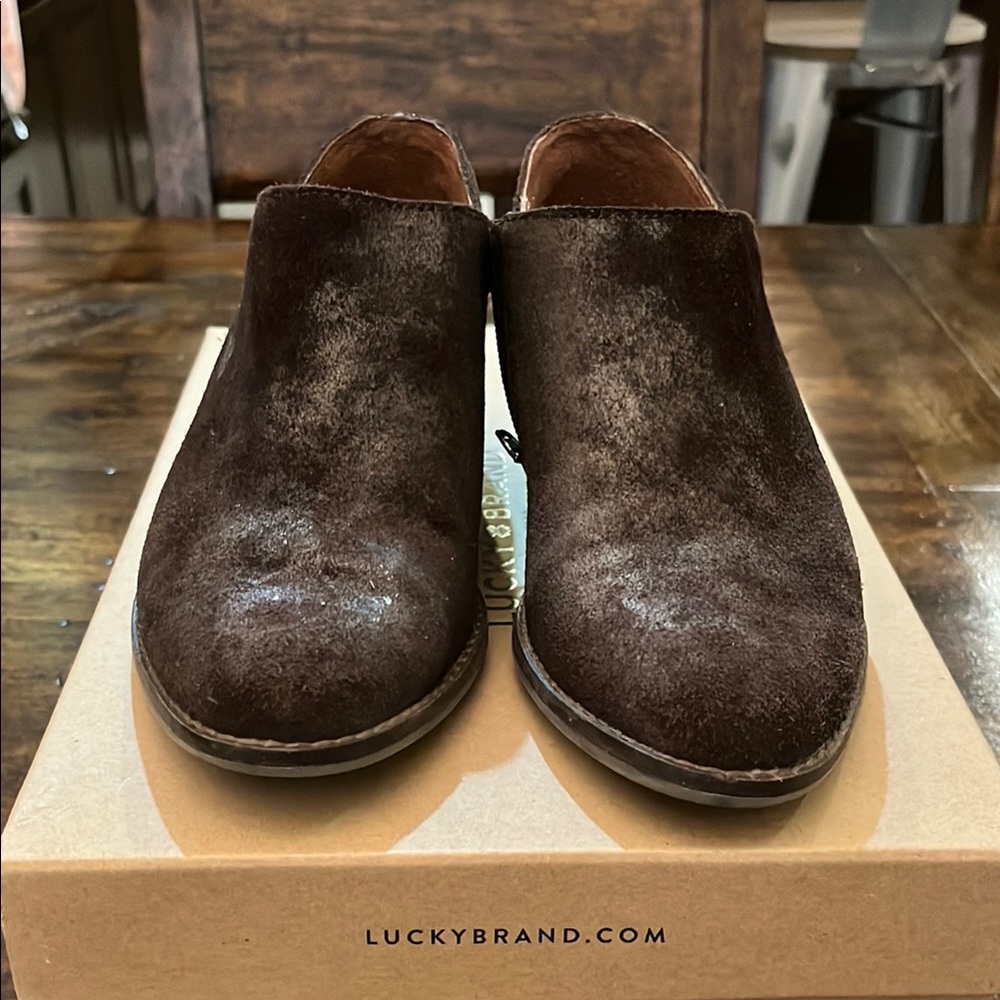 Lucky Brand Women's Brown Suede Shoes